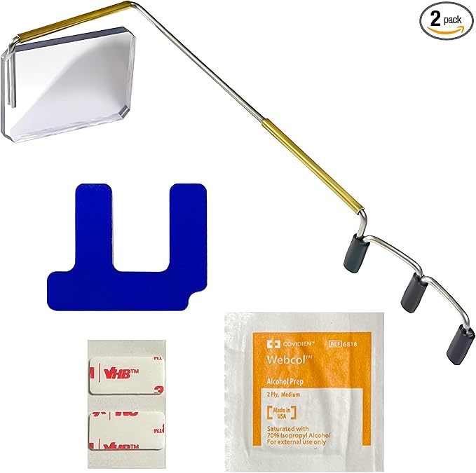 Take A Look Active Original Activity Mirror for Sunglasses, Bike Helmets, Visors for Cycling and Outdoor Activities with Helmet Adapter