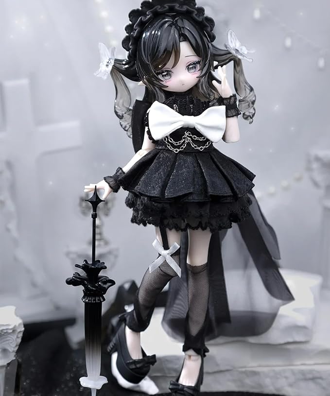 CALEMBOU BJD Blind Box, Ocean Gemstone Series 18cm Ball Jointed Doll, Cute Dress Up Doll with Joints, Collection Action Figure for Birthday Christmas