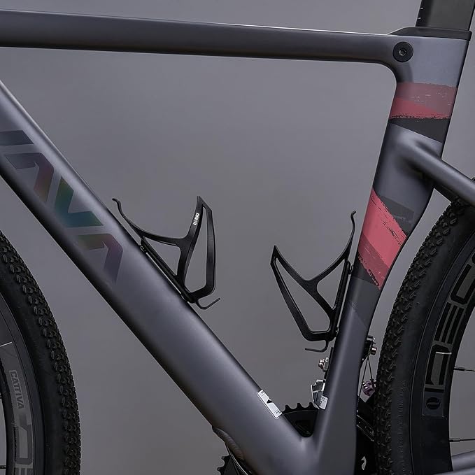 Corki Cycles Bike Water Bottle Holder Aluminum Alloy, Universal Bike Water Bottle Cage for Road, Mountain and Gravel Bikes - 2 Pack - Black