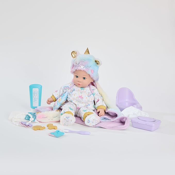 Madame Alexander 14-inch Sweet Smiles® Unicorn Baby Doll Deluxe Playset