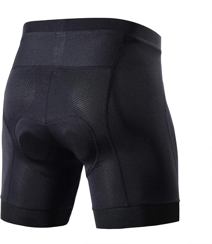 Souke Sports Men's Cycling Underwear Shorts 4D Padded Bike Bicycle MTB Liner Shorts with Anti-Slip Leg Grips