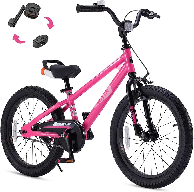 RoyalBaby Kids Bike EZ Freestyle Training Free Balance to Pedal Easy Learning Bicycle, 12-18 Inch for Toddlers to Big Kids