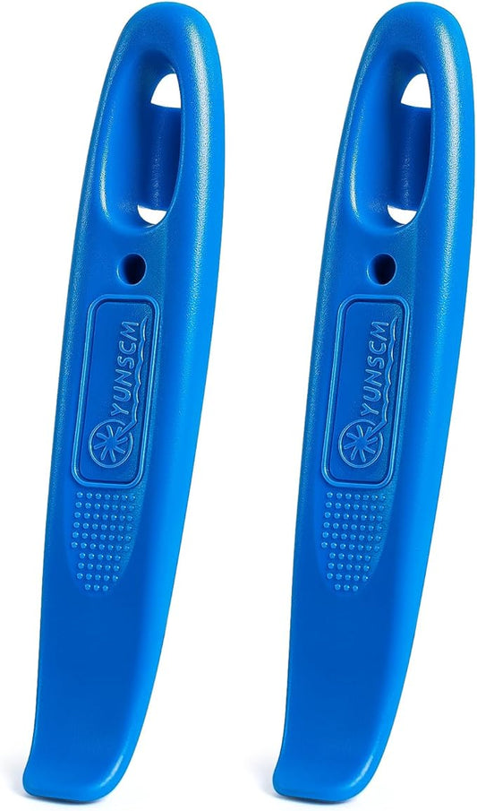 YunSCM 2-Pcs Ultra Strong Plastic Steel Bike Tire Levers, Thickened and Widened Bicycle Tire Levers,Bike tire Replacement Tool,(Blue) Tire Removal Tool for Road Mountain Bike Tires(G231)