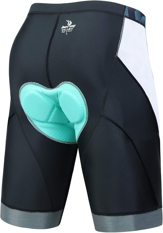 beroy Men's Comfortable Bicycle Cycling Pants, 3D Padded Bike Shorts