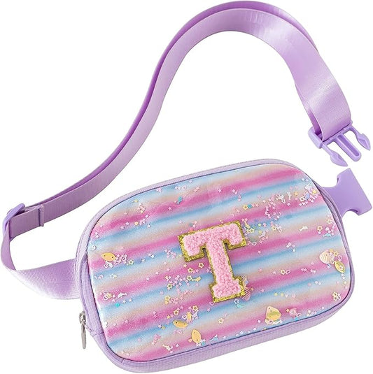 Bag Belt Bag，Graduation Gifts for Teen Girls Kids - Birthday Gifts for Girls,Friendship Gifts for Women,Friend Birthday Gifts for Women Cute Trendy Stuff. Purple-T