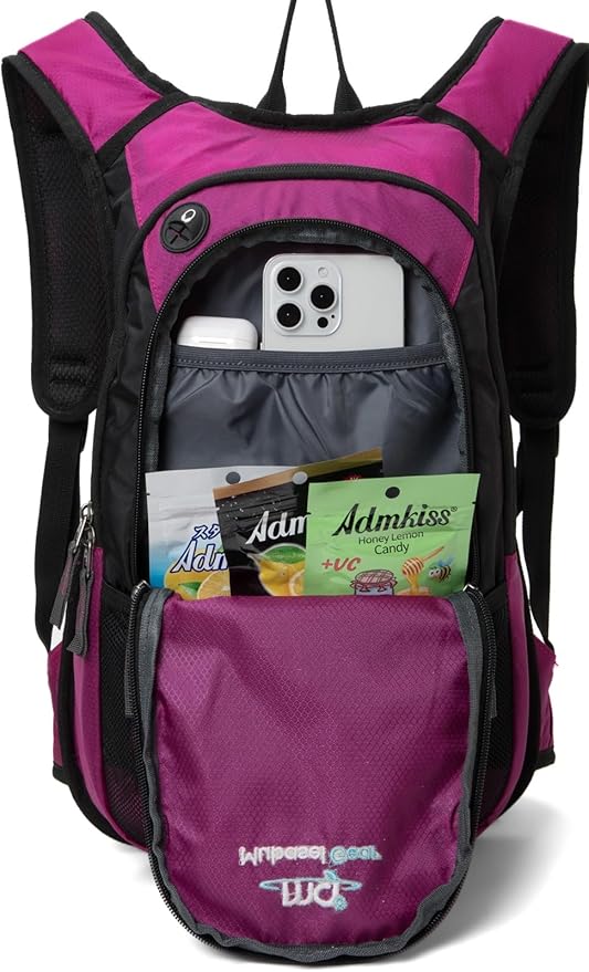 15L Insulated Hydration Backpack Pack with 2L Water Bladder Lightweight Hiking Backpack Bag for Women Men Daypack for Hiking Running Festival Camping Biking