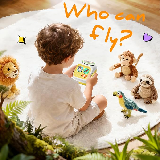 Interactive Story Machine for Kids: Screen-Free Player with 3 Story Books, 120 Stories, 600 Minutes, Bluetooth Speaker, Robot Pet, Educational Toy, Learning, Toddlers Gift