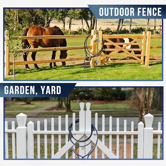 Big & Strong 7/16" Steel Security Cable Lock (7FT/13FT) with Looped Ends Anti-Theft for High-Value Assets, Movement Protection of Motorcycles, Generators, Jobsite Tools, Grills & More