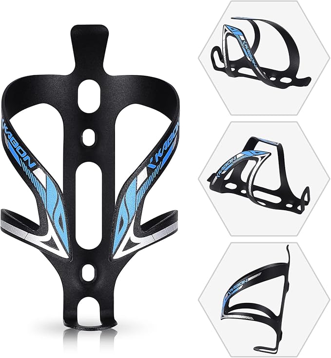 KABON Bike Water Bottle Holder, Lightweight Bicycle Alloy Aluminum Side Load Water Bottle Cage Brackets for Road Bike MTB