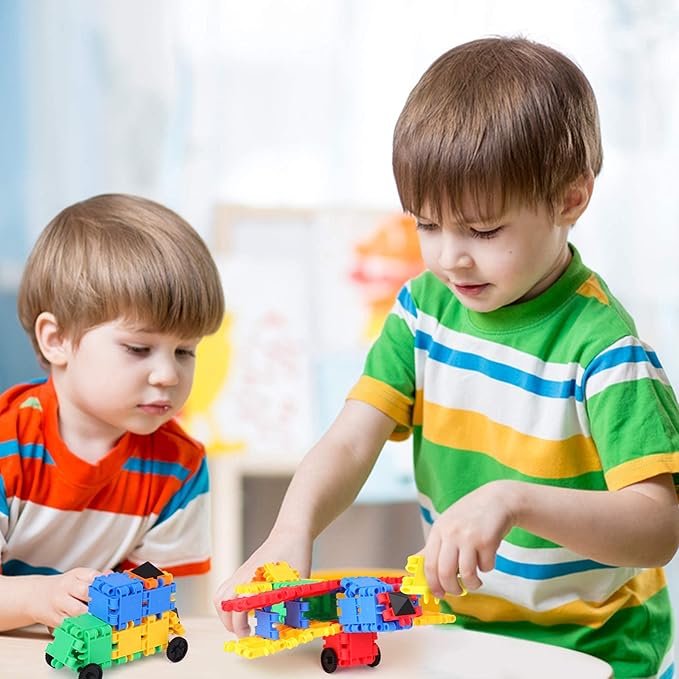 Snapid Building Bricks 1000 Pcs Connecting Toy - Strong Durable Colorful Block Set w Storage, Interlinking Construction Blocks for Kids - STEM Development, Creativity and Educational Children Toys, 4+