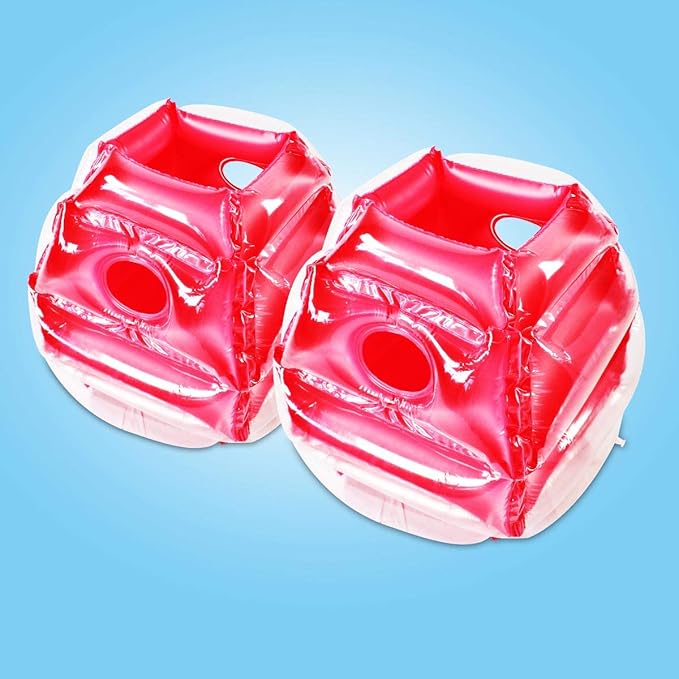 SUNSHINE-MALL 2 pc Sumo Balls for Kids, Bubble Bounce Ball, Lawn Game for Child Outdoor Team Gaming Play, Ages 3-12 (24 inch, 2 pcs)