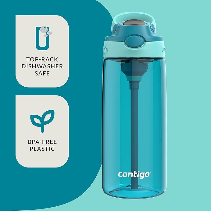 Contigo Aubrey Leak-Proof Spill-Proof Water Bottle 20oz Juniper Jade