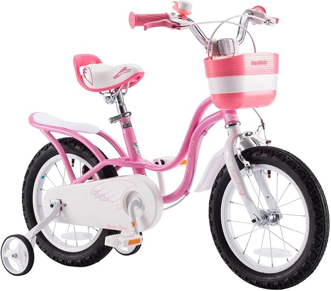 Royalbaby Princess Girls Kids Bike 12 14 16 18 20 Inch Children Bicycle with Basket for Age 3-12 Years