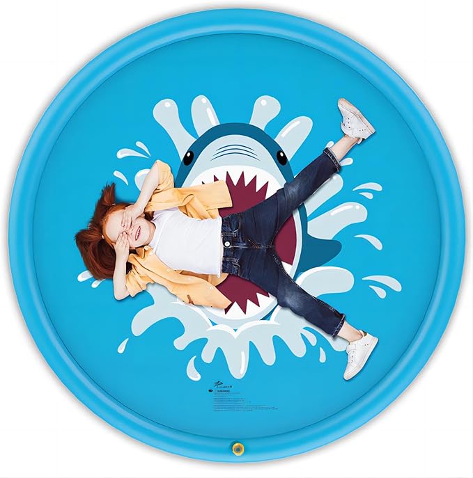 Jasonwell Splash Pad Sprinkler/ Play Mat for Kids, Outdoor Water Toys Inflatable for Baby Toddler Boys Girls Children Age 18+ Months ,Outside Backyard Dog Pool