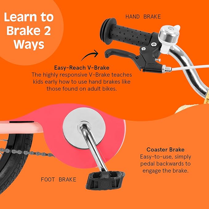 Retrospec Koda Plus Kids Bike for Boys & Girls Ages 4-6 Years - 16" Children's Bicycle, Adjustable Seat & Handlebars