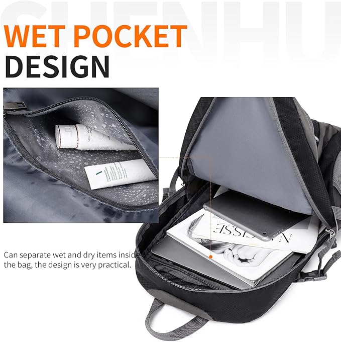 40L Hiking Backpack Lightweight Daypack Waterproof Travel Camping Backpack for Men Women Sport Packable