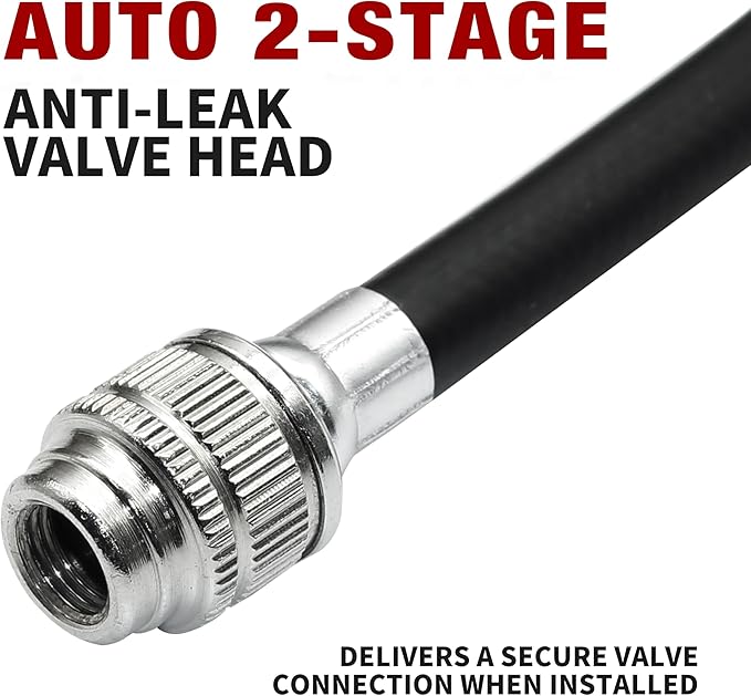 BV Mini Bike Pump Portable Frame Pump, Shock Pump for Bike Shock, Air Ball Pump Inflator with Ball Pump Needles, Mini Pump Fits Presta & Schrader- Smart Valve