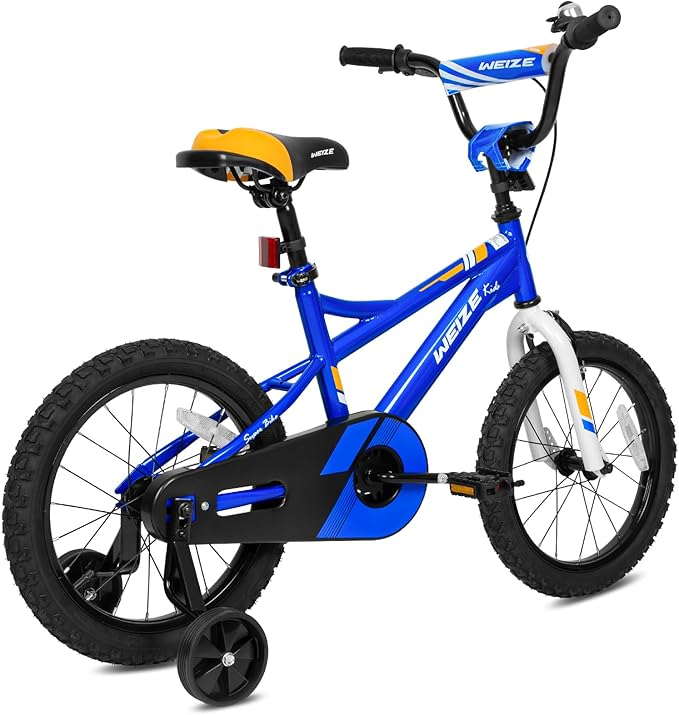 WEIZE Kids Bike,14 16 20 Inch Children Bicycle for Boys Girls Ages 3-12 Years Old, Rider Height 32-60 Inch, Coaster Brake, Multiple Color Options