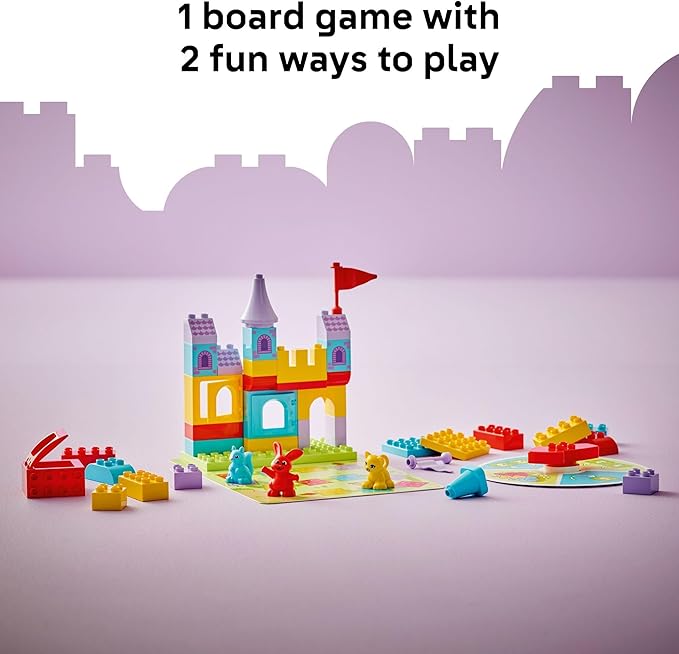 LEGO DUPLO Hopsy’s Castle Game Building Toy for Pretend Play - Learning & Education Play Set for Boys & Girls, Ages 3+ - Toddlers Learn Skills Through Play - Gift Idea for Family Game Night - 10450