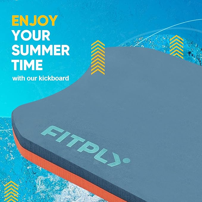 2PCS Kick Board Swim for Adult & Kid - High Buoyancy Swimming Kickboard, EVA Material, BPA Free, Swimming Training Aid for Pool & Open Water, Kickboard Adult Swim Training, Safety Board