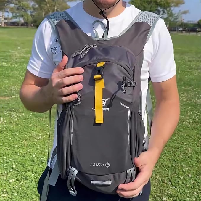 SKYSPER Small Hiking Backpack - 15L Travel Daypack Lightweight Bag Water Resistant Hiking Backpacks for Women Men