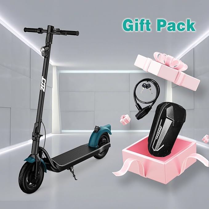 Electric Scooter Adults, Foldable 8.5" Tires E Scooter for Adults, 19 Mph, 350W Motor Fast Cooter, Kick Scooters Max 21 Miles Long Range for Commuting, Heavy Duty E-Scooter with Dual Braking System