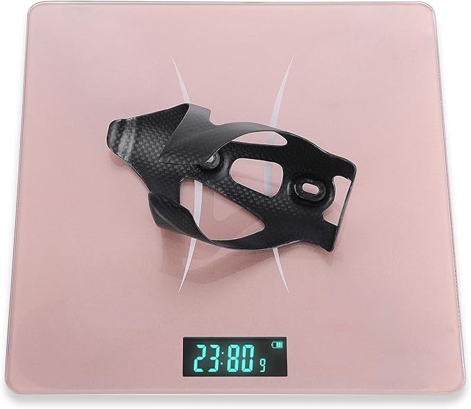 KABON Bike Water Bottle Holder, Lightweight 3K Carbon Fiber Bicycle Drink Water Bottle Cages for Road Mountain Bike Cycling Accessories - Pack of 2