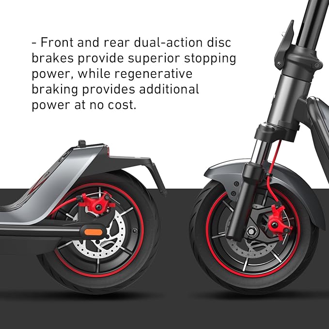 NIU K100F/K300X Electric Scooter Adults - 600W-900W Peak Power, 18-41 Max Range, Top 17.4-23.6 MPH, Portable E Scooter w/Suspension for Commute, Sup. Turn Signal, Folding Handlebars(Only K100F)