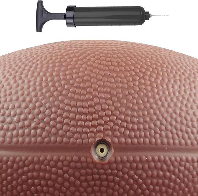 ABAJI Toy Football 2PCS 6 inch Small Mini Ball for Kid Toddler Soft Rubber Come with Pump Needle Boys Girls Gift Party Decor