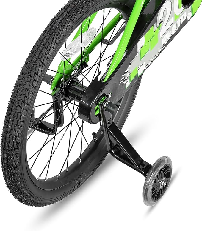 JOYSTAR Pluto 12 14 16 18 20 Inch Kids Bike with Light Up Training Wheels, Kids' Bicycle for Boys Girls Age 3-12 Years, Children Bikes, Multiple Colors