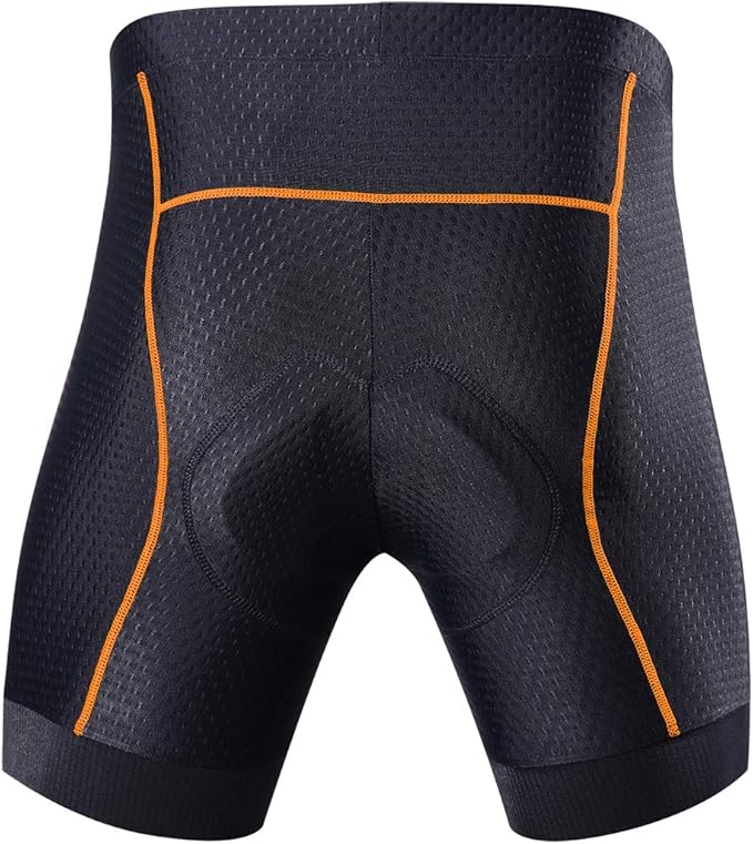 Souke Sports Men's Cycling Underwear Shorts 4D Padded Bike Bicycle MTB Liner Shorts with Anti-Slip Leg Grips