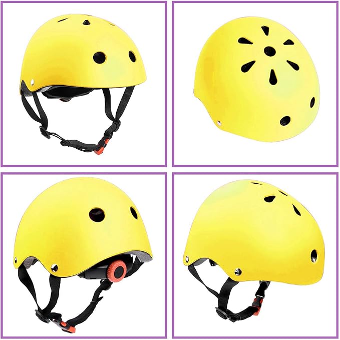 Color Gradient Adjustable Kids Bike Helmet Toddler Helmets for 3-5-8-14 Years Kids Girls Boys Youth Bicycle Helmet for Scooter Balance Bike Roller Skating Skateboard