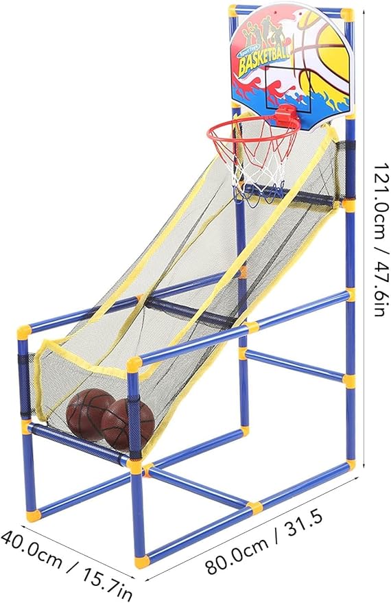 Liberty Imports Kids Arcade Basketball Hoop Shot Game Set - Indoor Sports Shooting System with Mini Hoop, Inflatable Ball and Pump