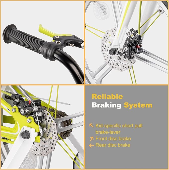 CXWXC Kids Bike - 14 16 18 Inch Children Bicycle for Boys Girls Age 3-9 Years, Single Speed Lightweight Kids Bikes with Training Wheel, Coaster/Disc Brake