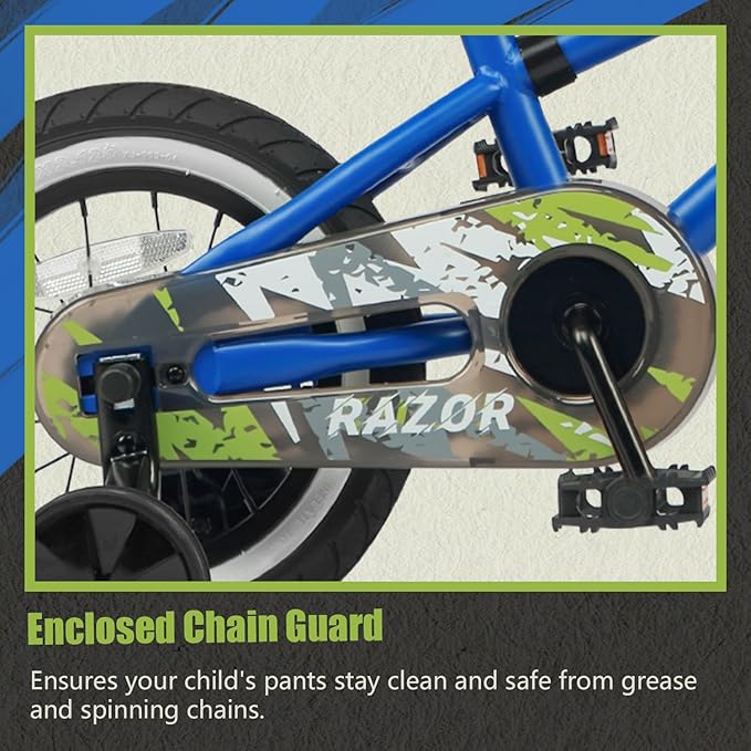 Glerc Kids Bike for Ages 1-8 Years Old, 12-16 Inch BMX Style Kids Bicycle with Training Wheels, Boys Bike for Children and Toddler, Multiple Colors