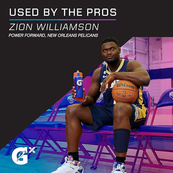 Gatorade Gx Sports Bottle, Faded Flag, Plastic, 30oz