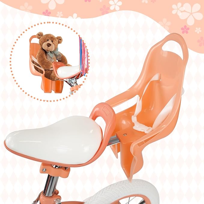 XJD Girls Bike for Toddlers and Kids Ages 2-12 Years Old,12 14 16 Inch Kids Bike with Training Wheels & Basket