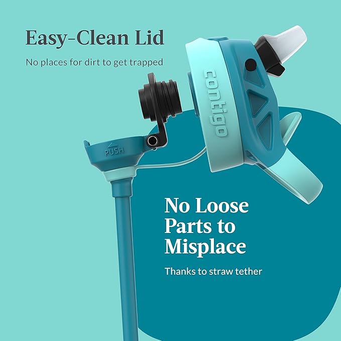 Contigo Aubrey Leak-Proof Spill-Proof Water Bottle 20oz Juniper Jade