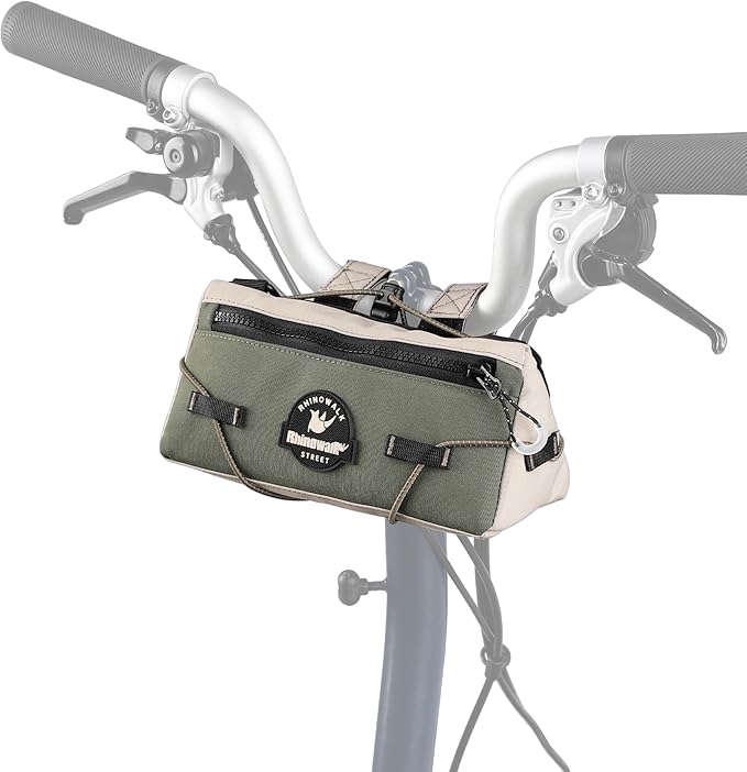 Rhinowalk Bike Handlebar Bag Bicycle Front Bag Storage Small Pouch with Shoulder Strap for Urban Cycling