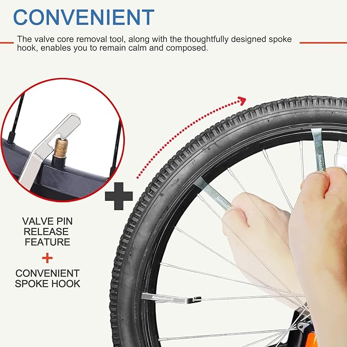Bicycle Tire Levers, Iron Tyre Spoons, Professional Bike Tire Removal Tool for Road, Mountain Bike, etc