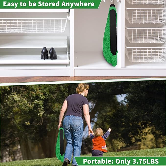 Hi-Na Kids Tree Swing Seat for Kids Rope Swing Seat, Indoor Swing for Kids Outdoor, Backyard Swing Tree Swing Seat Door Swing (Green)