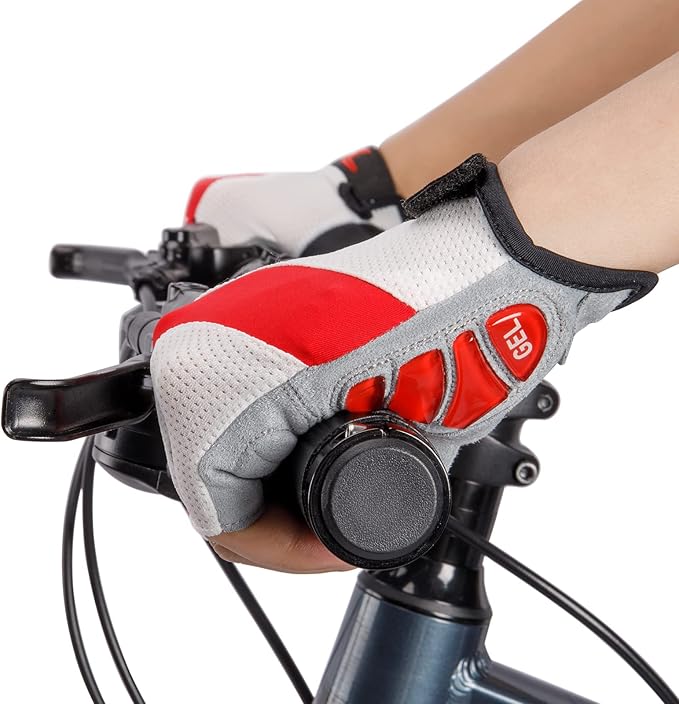 Cycling Gloves for Men Women - Road/Mountain Bike Gloves Anti Slip Shock Absorbing Padded -Bicycle Biking Gloves for Fitness Cycling Training Outdoor Sports