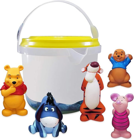 Disney Store Unisex-Children Bath Set (Winnie The Pooh) - Kids Bath Accessories with Beloved Disney Characters - Colorful and Fun Bath Time Essentials for Kids - Suitable for All Ages