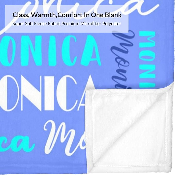 Name Blanket Personalized Blanket for Adult Kids Flannel Customize Throw Blanket Custom (Color 26, 50 x 60 Inches)