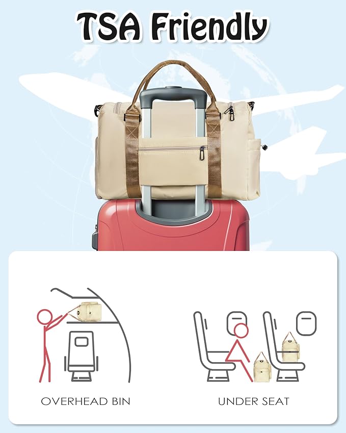 Gifts for Daughter Age 8 9 10 11 12 13 14 15 16, Initial Travel Duffel Bag, Graduation Gifts for Her, women birthday gifts, Monogram Overnight Bag, Gift for Friend Sister Women Gifts