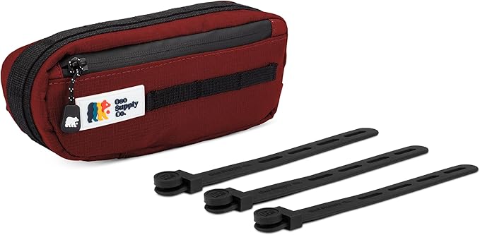 Bike Frame Bag – Waterproof Zippers and Water-Resistant Fabric, Dual Storage Compartments, Adjustable Straps – Fits All Frame Sizes, Perfect for Cycling, Commuting, and Adventure Rides (Rust)