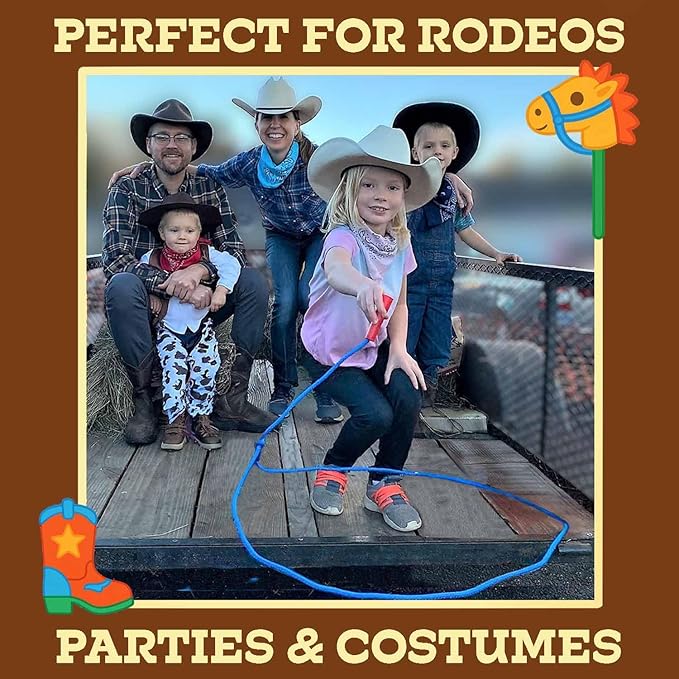 Children’s Cowboy Kiddie Trick Rope Lasso Pre-Tied | Ages 4-10 |