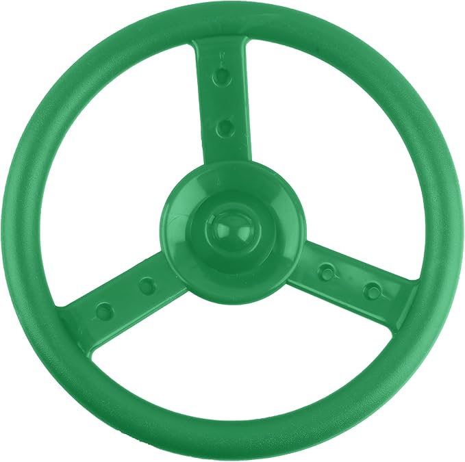 Playground Steering Wheel Accessories Plastic Swingset Steering Wheel Pirate Ship Steering Wheel Playset for Outdoor Backyard Treehouse Playground Jungle Gym (1, Green)