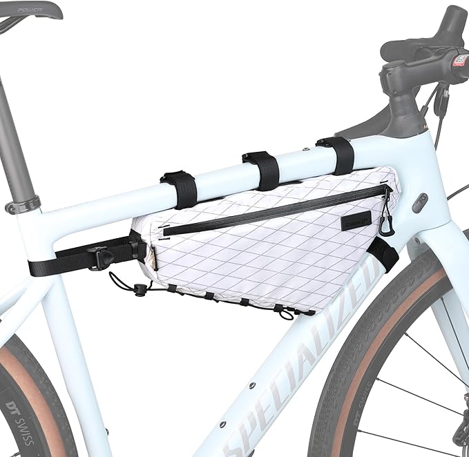 Rhinowalk Bicycle Front Frame Bag Bike Under Top Tube Triangle Bag 2.9L Cycling Accessories Nylon Pack Pouch for MTB Road Bike Cycling Commuting and Outdoor Adventures