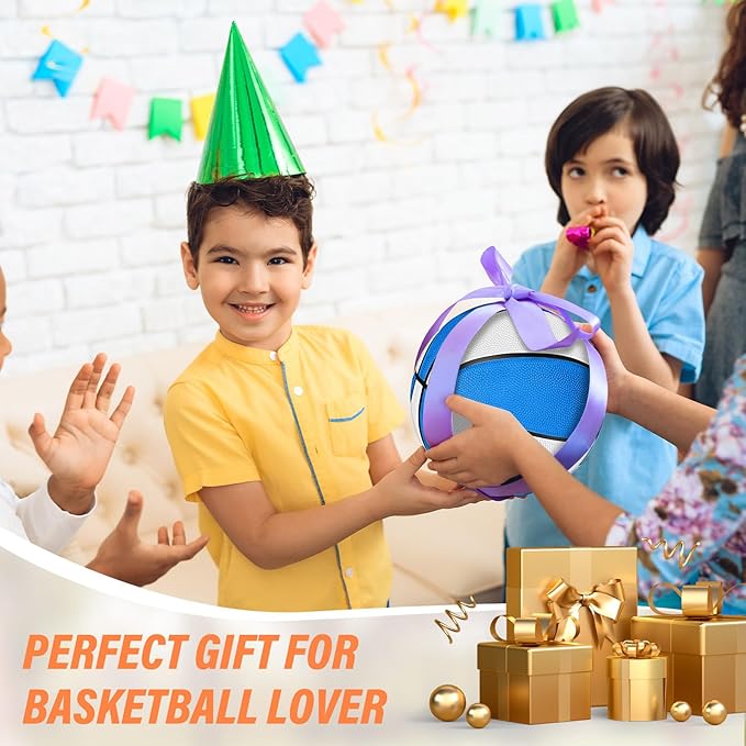 Wettarn 12 Pcs Mini Basketballs for Kids - Size 3 Colorful Rubber Basketball Bulk with Pump for Mini Hoop, Indoor Outdoor Practice, Game, Back to School Party, 7 Inch